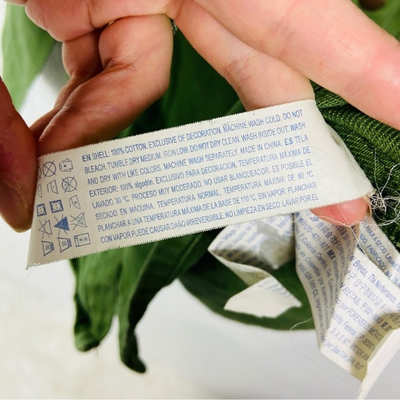 Forever 21 Light Green cotton Party cat Patchwork structure shirt size small - Picture 9 of 11